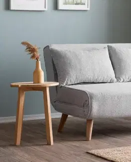 Pohovky a gauče Dvojmiestna rozkladacia pohovka Folde 2-Seater - Teddy Fabric - Grey