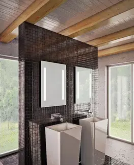 Kúpeľňové zrkadlá OLSEN SPA - Zrkadlo s LED osvetlením orlov - Rozmery zrkadiel - 70 × 80 cm OLNZORL70
