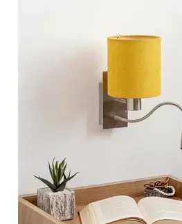 Svietidlá BRILAGI - LED flexibilná nástenná lampa NUBILA 1xE27/25W/230V+LED/3W chróm/žltá BG1556+BG2452