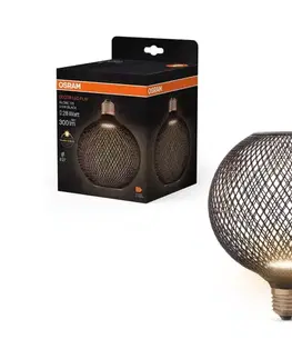 LED osvetlenie LED Žiarovka DECOR FLAT G125 E27/3,5W/230V 2700K čierna - Osram 4058075840126