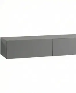 Kúpeľňový nábytok CERANO - Kúpeľňová skrinka pod nástenné umývadlo/doplnková Noira - šedá matná - 150x28x43 CER-8050BD7610