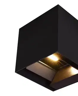 Svietidlá  LED solárne nástenné svietidlo so senzorom LED/9W/3,7V 3000/4000/5000K IP65 2600mAh čierne 23770-1
