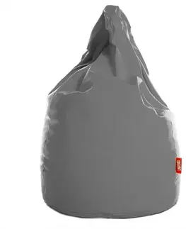 Taburetky Sedací vak XL ekokoža sivý