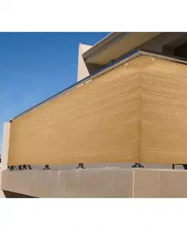 Balkónové zásteny a tieniace siete Balkónová zástena 90cm/500cm piesok
