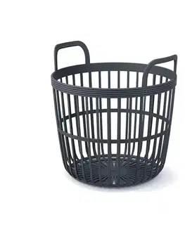 Úložné boxy NABBI IKPIO370 plastový univerzálny kôš s úchytkami 37 cm antracit