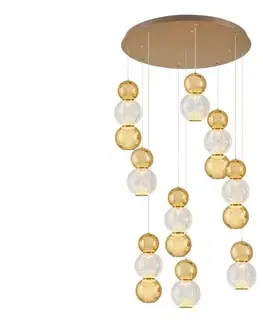 Svietidlá  LED luster na lankách CREMONA LED/51W/230V 3000K zlatý 414LRC1401