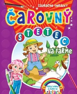 Nalepovačky, vystrihovačky, skladačky Čarovný štetec - Na farme