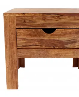 Nočné stolíky Nočný stolík Amba 45x40x40 z indického masívu palisander
