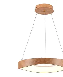 Svietidlá  LED Luster na lanku LED/25W/230V 3000K ø 50 cm hnedá 23364