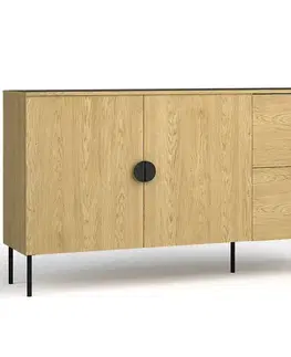 Komody do spálne Komoda Mond 2D 2SZ 03-B dub