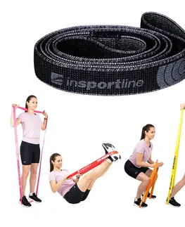 Ostatné fitness náradie Posilňovacia guma inSPORTline Rand XXX Strong tmavo šedá
