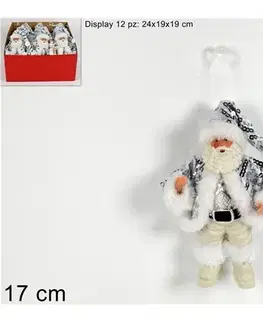 Vianočné dekorácie MAKRO - Santa 17cm rôzne druhy