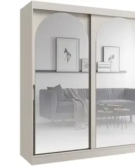 Šatníkové skrine Skriňa 2d Modin 180 Kašmír