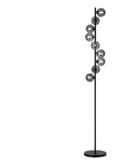 Lampy Schöner Wohnen 14506-18 - LED stojacia lampa DUBAI 9xG9/3W/230V čierna/dymová 14506-18