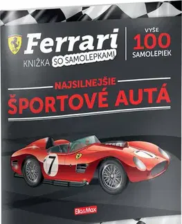 Nalepovačky, vystrihovačky, skladačky FERRARI, športové autá – Kniha samolepiek - Sergio Ardiani,Sergio Ardiani