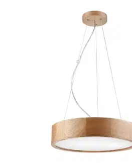 Svietidlá  Luster na lanku OAK 2xE27/60W/230V dub ø 37 cm LD-PD- 6.2/z dąb