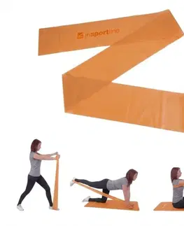 Ostatné fitness náradie Posilňovacia guma inSPORTline Clingy 170cm/2kg oranžová