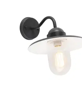 Vonkajšie nástenné svietidlá Rustikálna vonkajšia nástenná lampa tmavosivá IP44 - Kansas