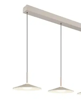 Svietidlá Globo 15635SA-3H - Závesný LED luster na lanku LAMPONE LED/24W/230V 4000K béžový 15635SA-3H