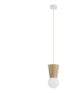 Svietidlá Argon 8951 - Kúpeľňový závesný luster na lanku VOLANTE 1xG9/6W/230V IP44 béžová 8951