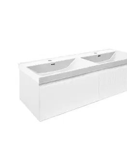 Kúpeľňový nábytok Kúpeľňová skrinka s umývadlom SAT Evolution 118x30x44, 8 cm biela mat SATEVO120WMU4 SATEVO120WMU4