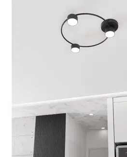 Svietidlá EMIBIG Stropné svietidlo LUCIO 3xGX53/12W/230V čierna 1450/3