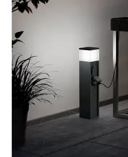 Predlžovacie káble Eglo 901032 - Vonkajšie svietidlo PARK s 2 objímkami 1xE27/25W/230V IP54 antracit 901032