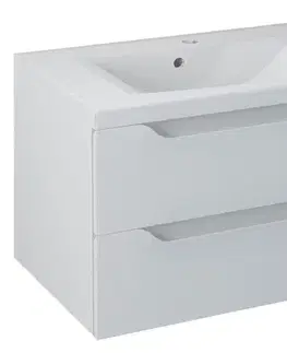Kúpeľňový nábytok SAPHO - WAVE umývadlová skrinka 79,7x45x47,8cm, biela WA080-3030