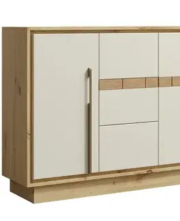 Komody do spálne Komoda  Keks K12 2D 3S cashmere