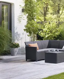 Záhradný nábytok KETER Záhradný set MARIANNE 5 corner storage table | grafit