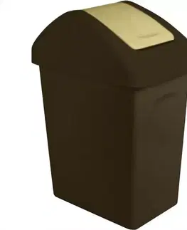 Plastové koše Odpadkový kôš 10L 1310 hnedý