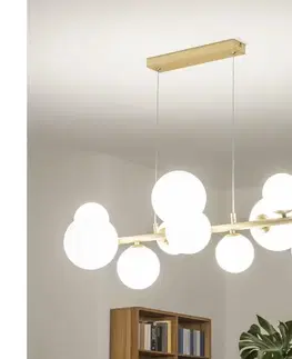 Svietidlá BRILAGI - LED Luster na lanku MILLA 10xG9/3W/230V zlatá/biela 7010-10GW