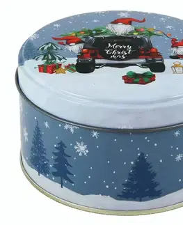 Vianočné dekorácie MAKRO - Dóza vianočná 10x5,5cm