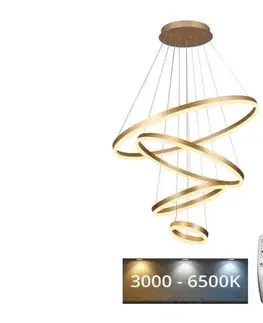 Svietidlá  LED Stmievateľný luster na lanku LED/165W/230V 3000-6500K + diaľkové ovládanie J4314/G