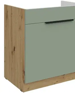 Kuchynské skrinky stojace Kuchynská skrinka Aria-Sa/Ar Anti Fingerprint 80zl 1s Bb