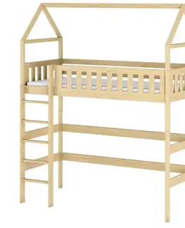 Poschodové postele Posteľ Domček Otylia 80x160 borovica