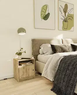 Nočné stolíky VESSA nočný stolík, dub Kraft