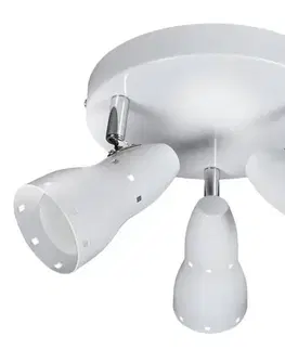 Bodové svetlá Stropné svietidlo plafond 3x40W E14 biele