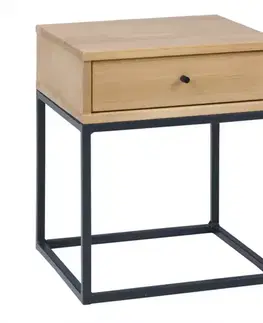 Drevený nábytok Nočný stolík Logan borovica surová