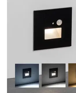 LED osvetlenie BRILAGI -LED schodiskové svietidlo so senzorom LED/1,5W/230V 3000/4000/6500K čierna GXDO092