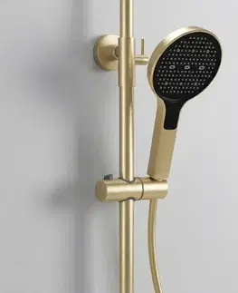 Kúpeľňové batérie REA REA - Sprchový set Farel Brush Gold REA-P0355
