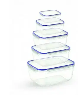 Misky a misy Súprava uzatvárateľných boxov Frigo, 5 ks