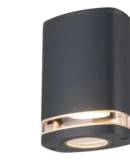 Svietidlá  38885 - Vonkajšie nástenné svietidlo ZEVI 1xGU10/10W/230V IP54 antracit 38885