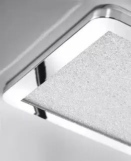 Stropná svetla Minimalistické stropné svietidlo do kúpeľne NEXIT – strieborný chróm 40 cm – LED 3000K 24W IP44 stmievateľné stropné svietidlo