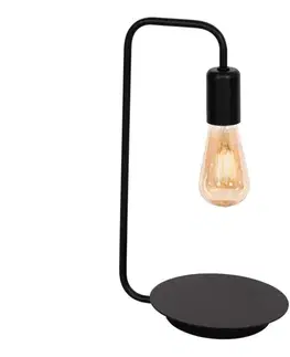 Lampy  Stolná lampa BRENDA 1xE27/60W/230V čierna 0840