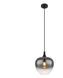 Svietidlá Globo 15548H - Luster na lanku MAXY 1xE27/40W/230V pr. 24 cm čierna 15548H