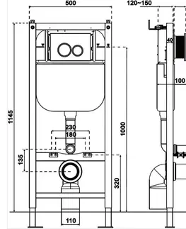 Záchody MEXEN - Tex Air E konštrukcia pneumatická na WC 61109A
