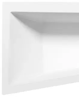 Vane POLYSAN - ANDRA L asymetrická vaňa 160x90x45cm, biela 81521