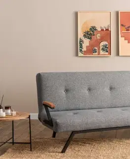 Pohovky a gauče Trojmiestna rozkladacia pohovka Zven - Light Grey