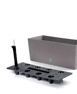 Kvetináče a truhlíky NABBI DRTC500 samozavlažovací plastový kvetináč 50 cm mocca